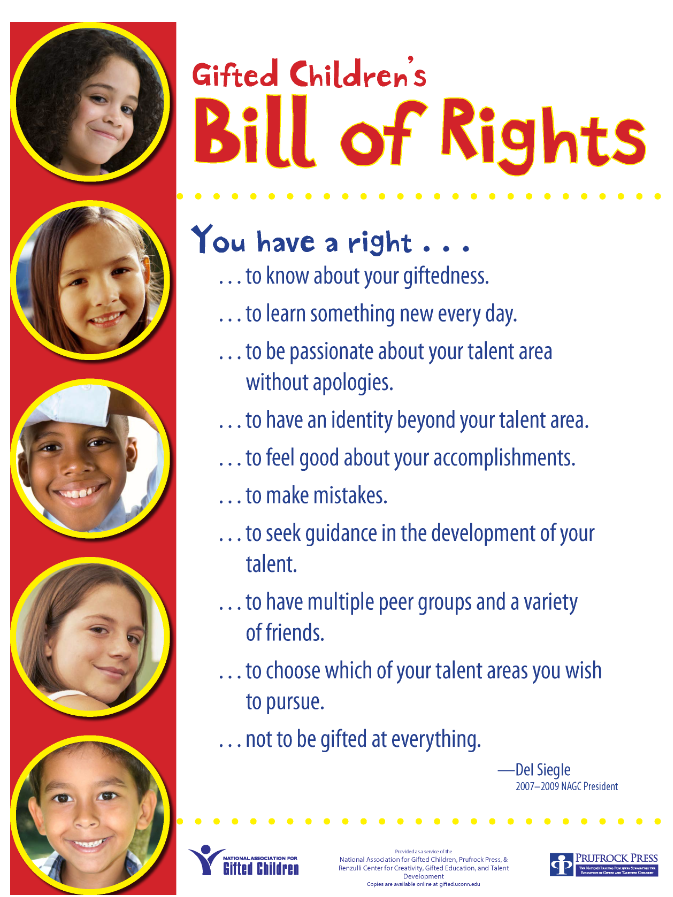 Thumbnail of Gifted Bill of Rights