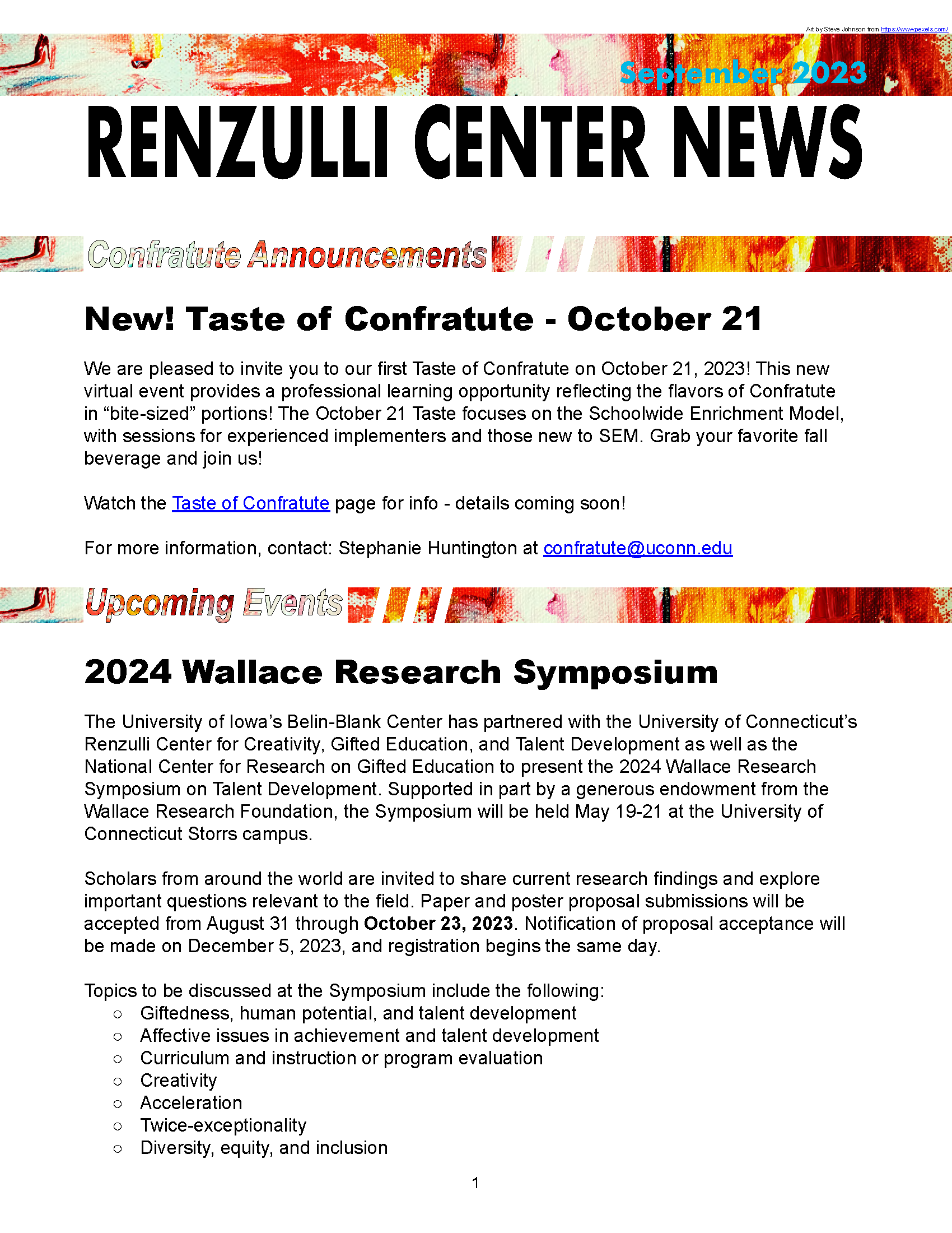 September 2023 Renzulli News Cover Graphic