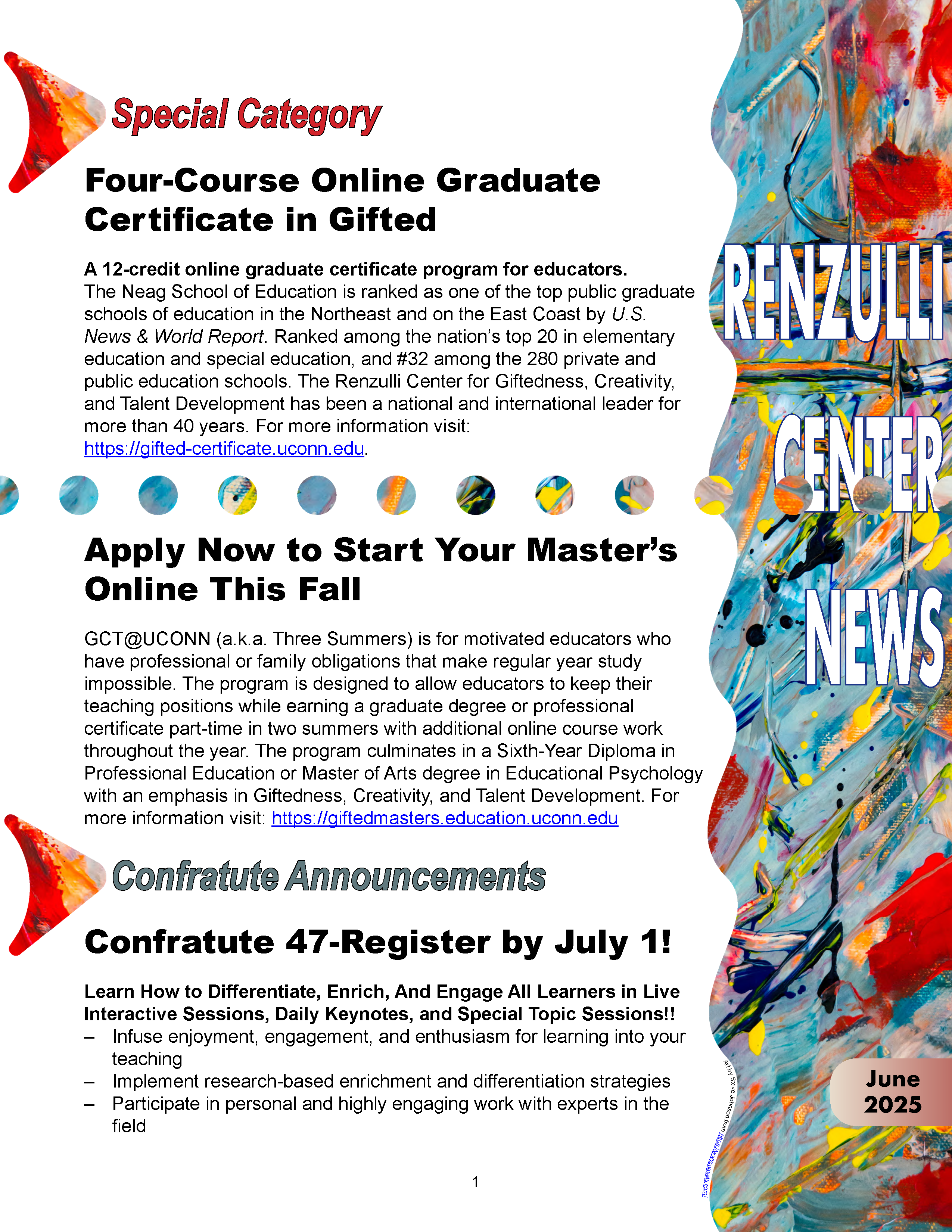 June 2025 Renzulli News Cover Graphic