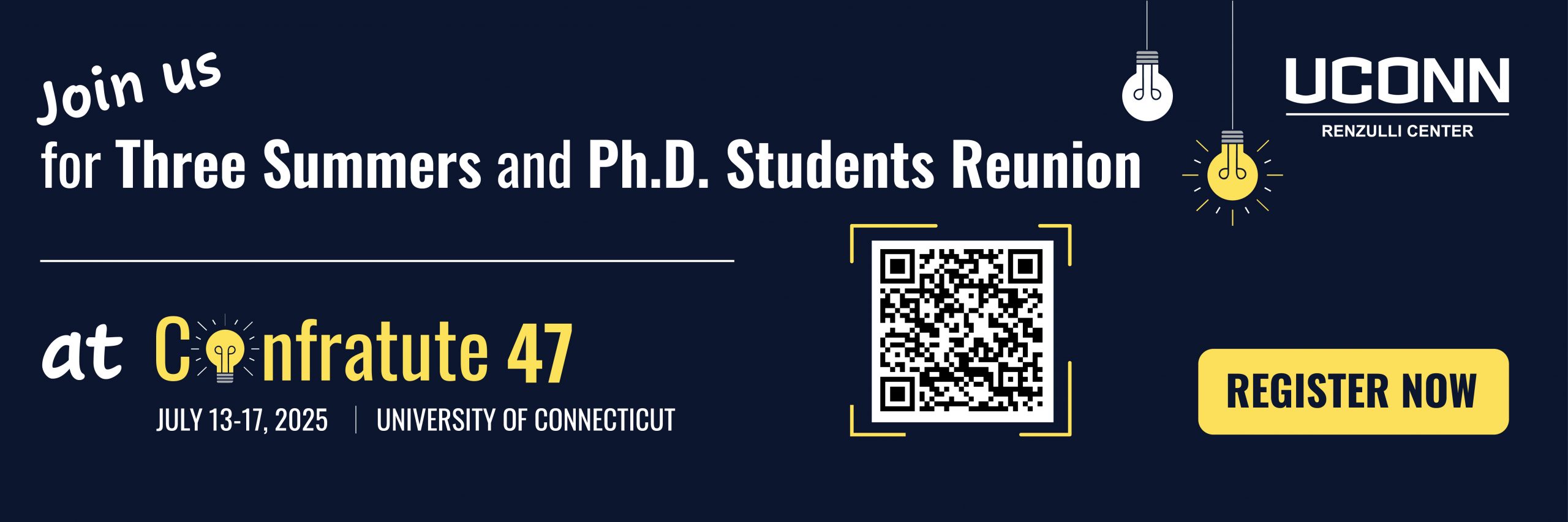 Graduate Student Reunion at Confratute 47 Banner