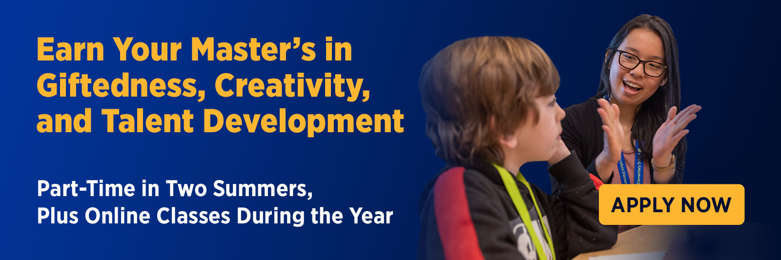 Earn Your Masters Banner 2025
