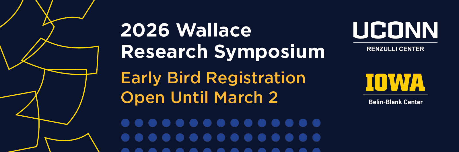 2026 Wallace Symposium Registration Early Bird Banner