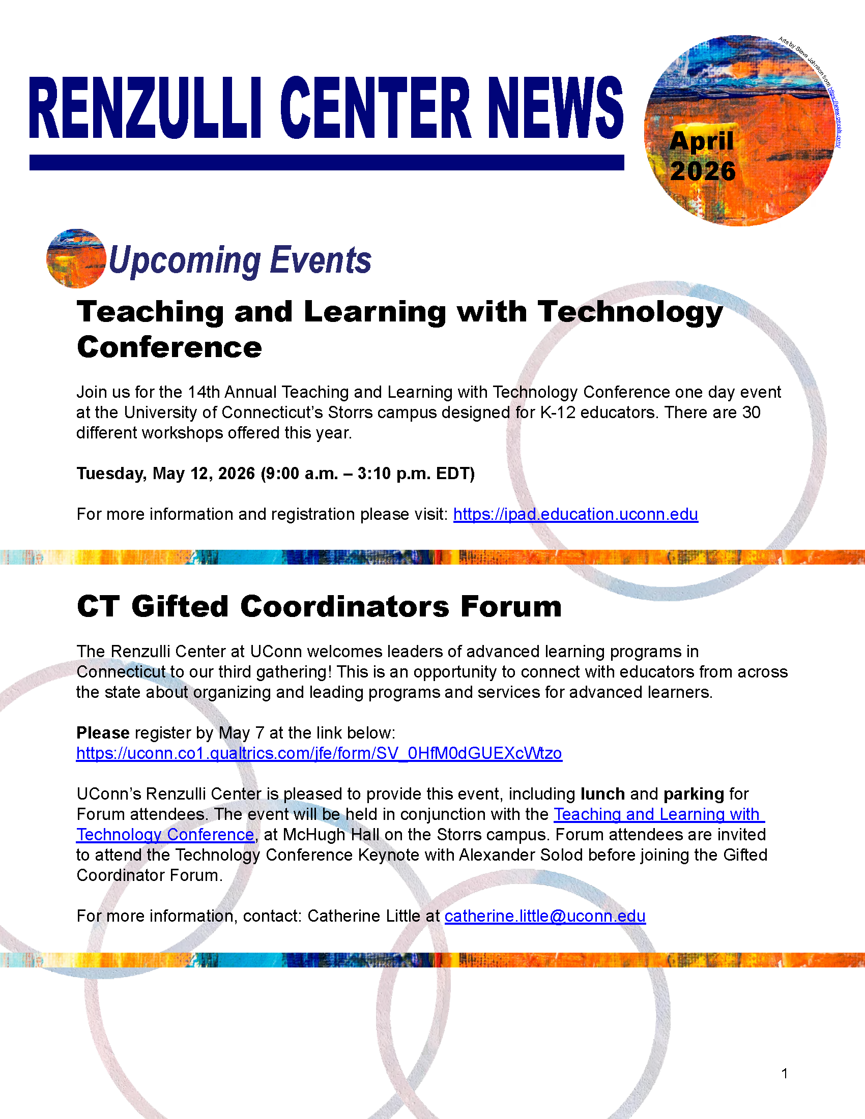 April 2026 Renzulli News Cover Graphic