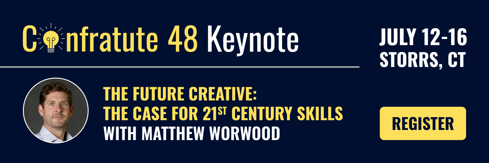 Confratute Keynote 2026 Presenter Worwood Banner