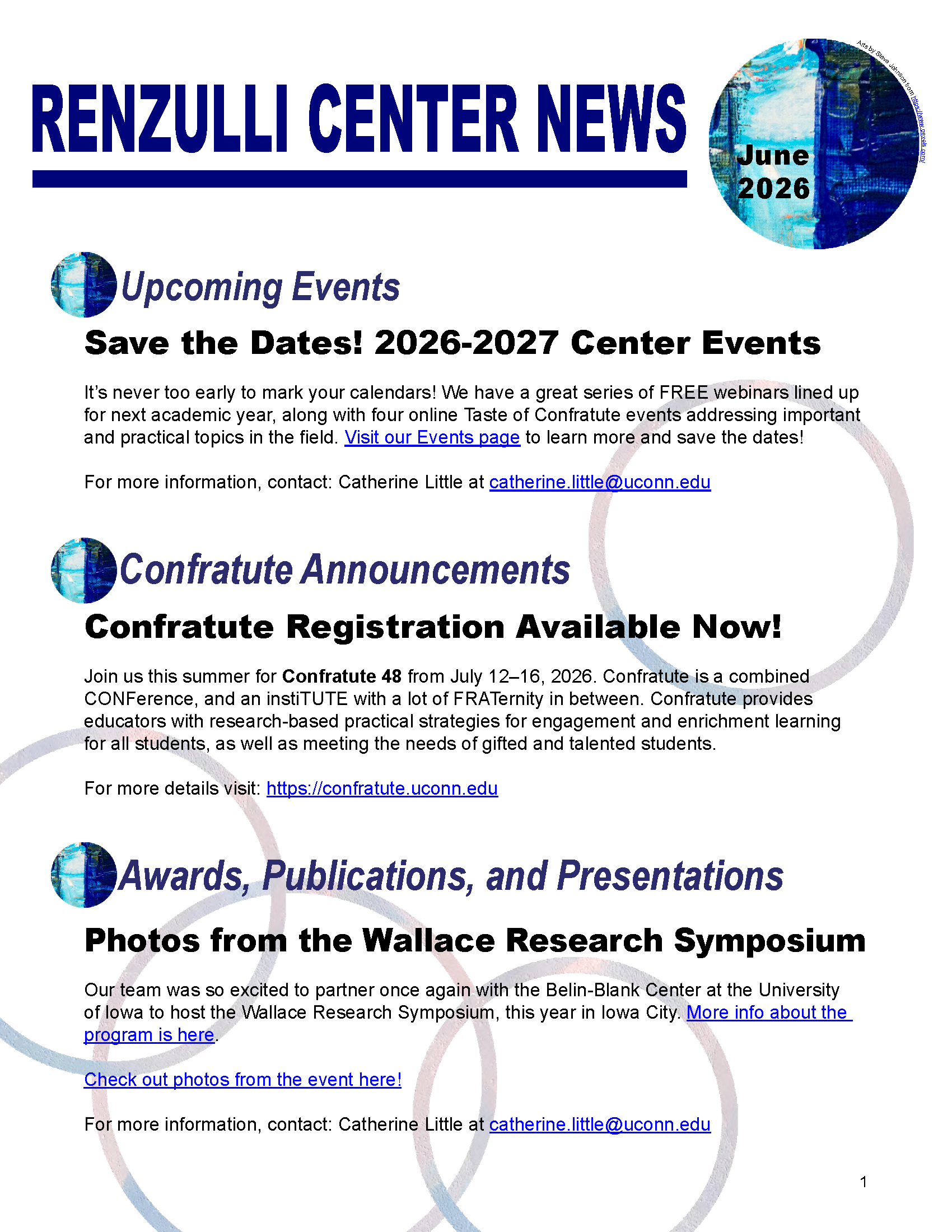 June 2026 Renzulli News Cover Graphic